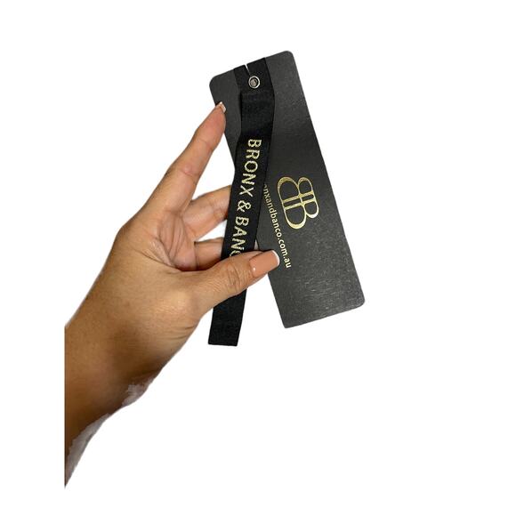 BRONX AND BANCO Long Sleeve Sparkly Embellished Webb Mesh Maxi Dress Size 2 - Picture 10 of 11